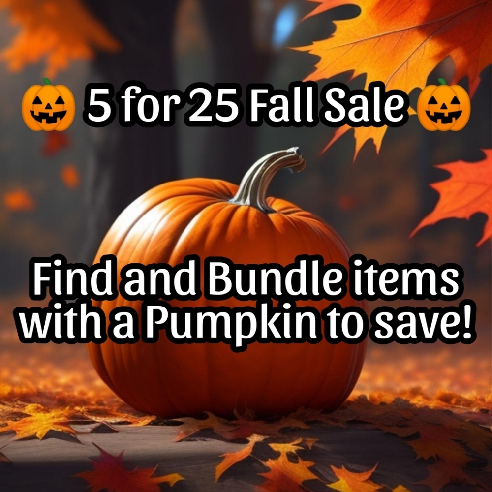 5 for 25 Fall Sale! Bundle 🎃 emoji items to save!